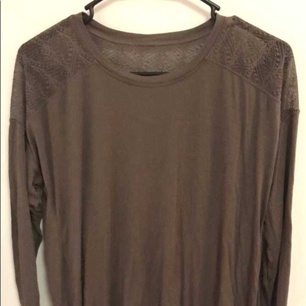 BCBGMAXAZRIA Hunter Green Longsleeve Top